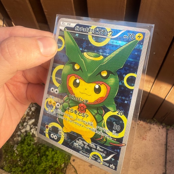 Poncho-Wearing Pikachu Rayquaza #230/XY-P Pokemon Japanese Promo - Picture 2 of 10
